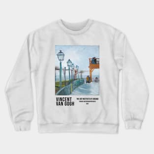 Van Gogh Poster, Terrace And Observation Deck Painting, Museum Exhibition Gift Crewneck Sweatshirt